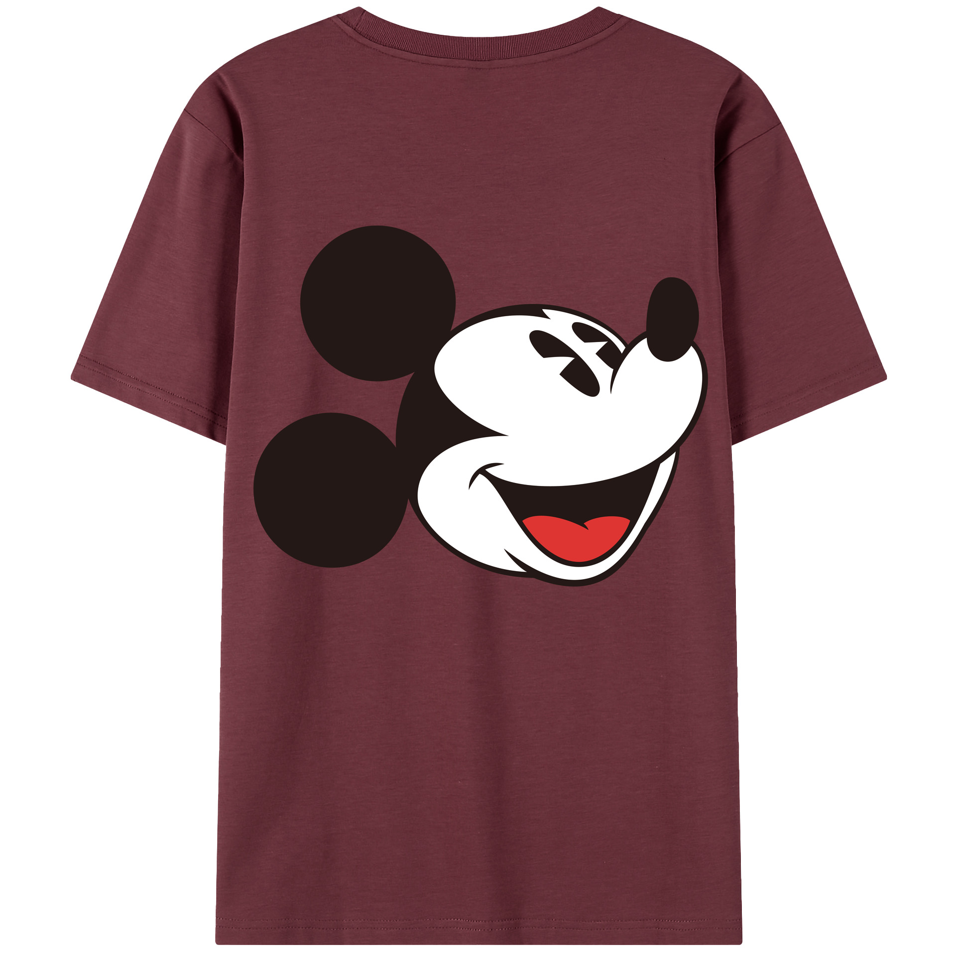 （画像用） ミッキーマウス Mickey Mouse 綿100％半袖Tシャツ（背面プリント）